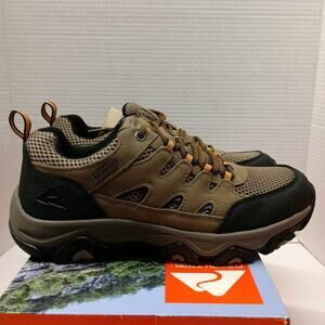 Ozark Trail Men's Waterproof Hiking Shoes Size 9.5 Low Hiker Taupe Leather NEW
